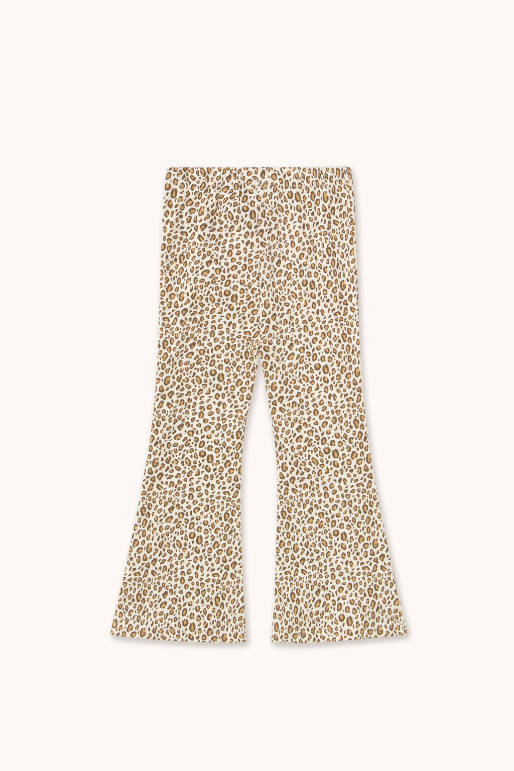 Animal Print Rib Pant – light cream