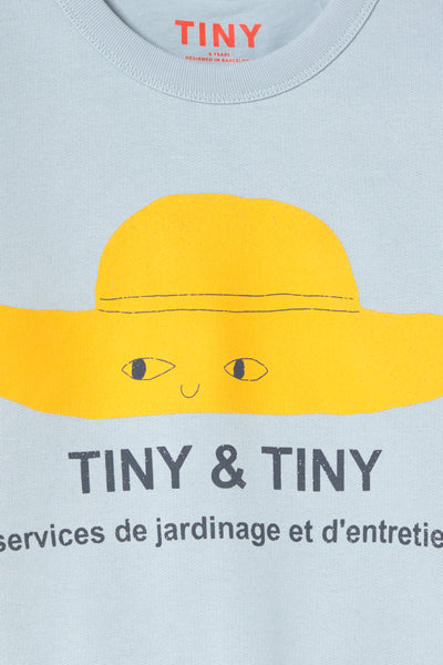 Tiny Hat Graphic Sweatshirt – washed blue