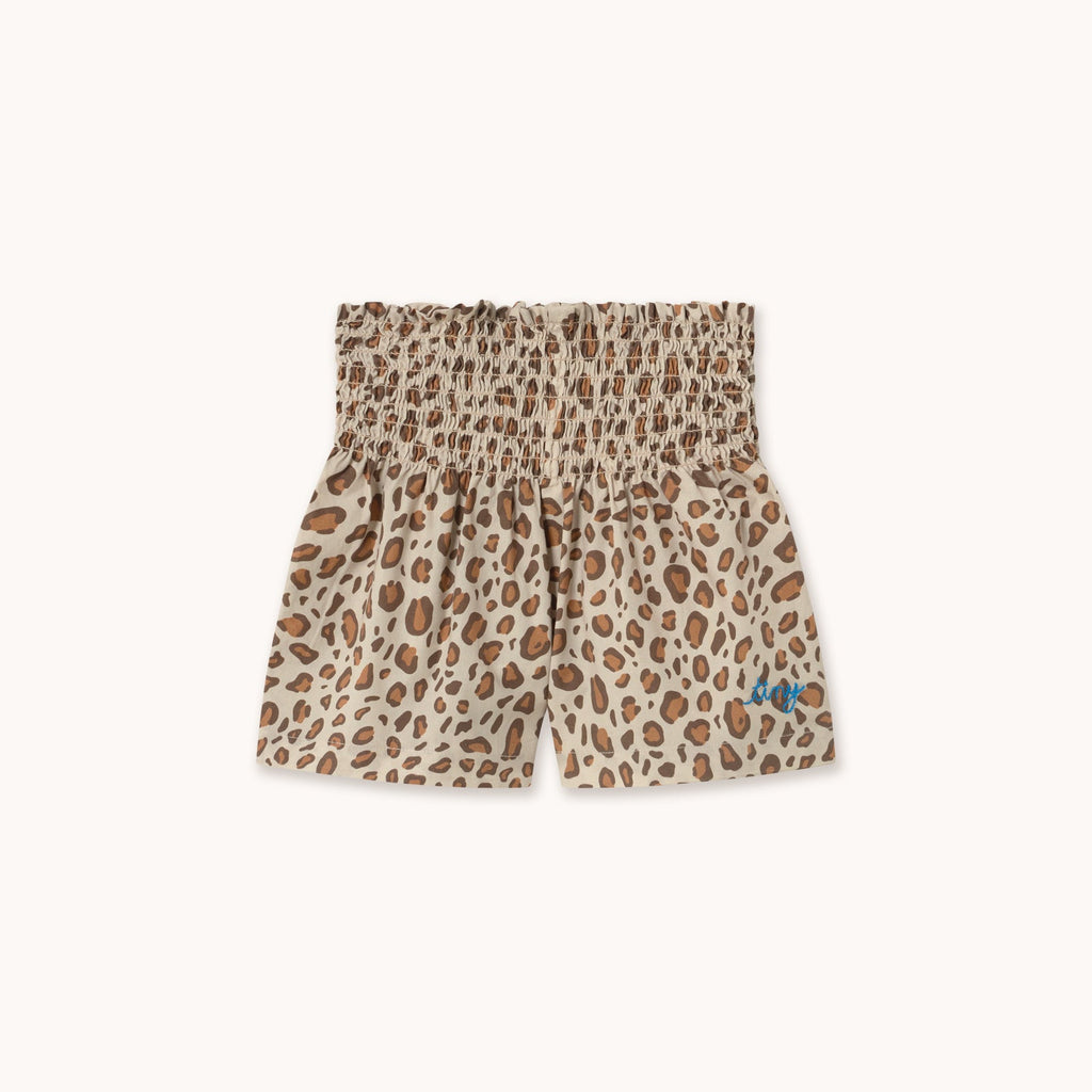 Animal Print Smock Short – dark vanilla