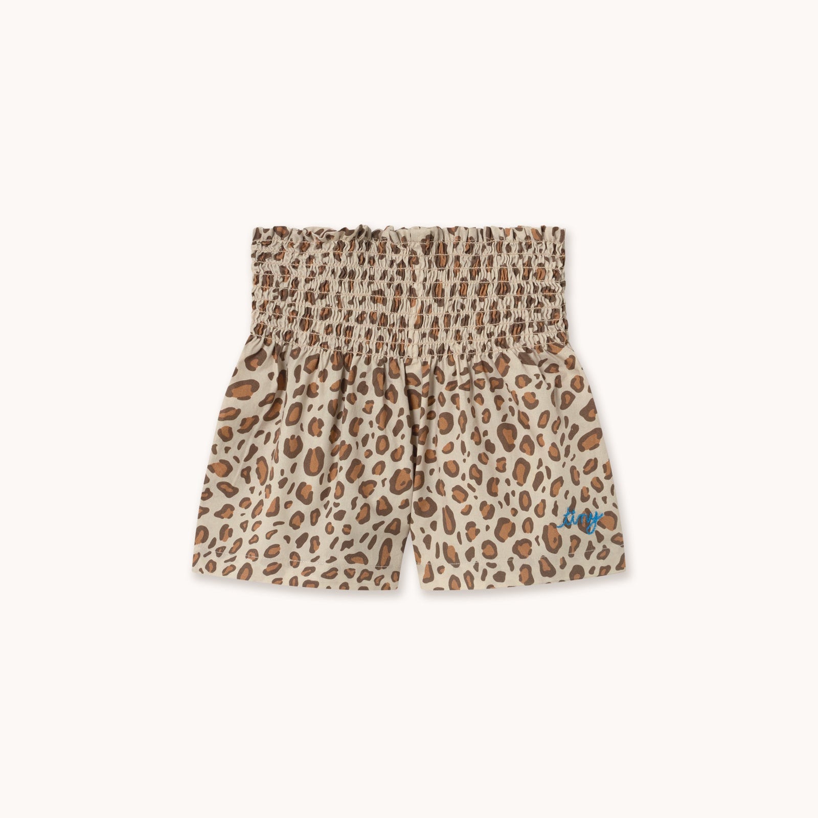 Animal Print Smock Short – dark vanilla