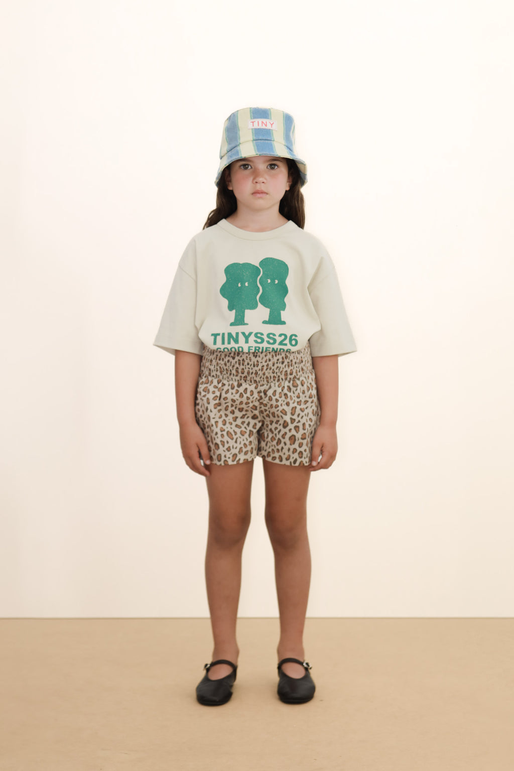 Animal Print Smock Short – dark vanilla