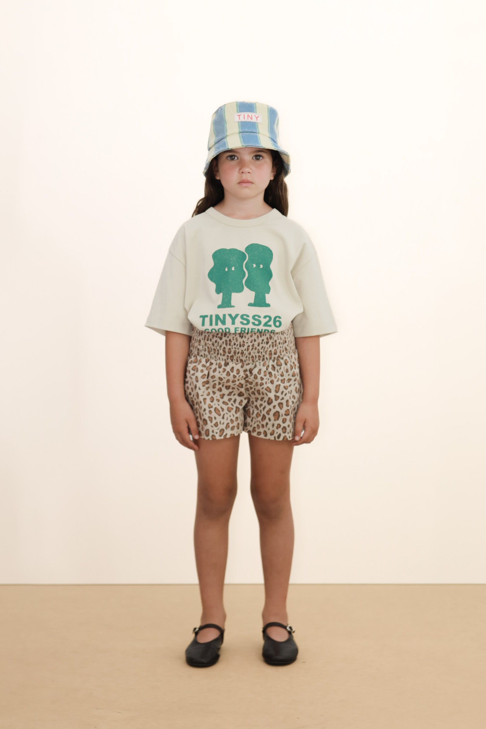 Animal Print Smock Short – dark vanilla