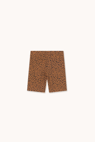 Mini Animal Print Biker Leggings – light brown