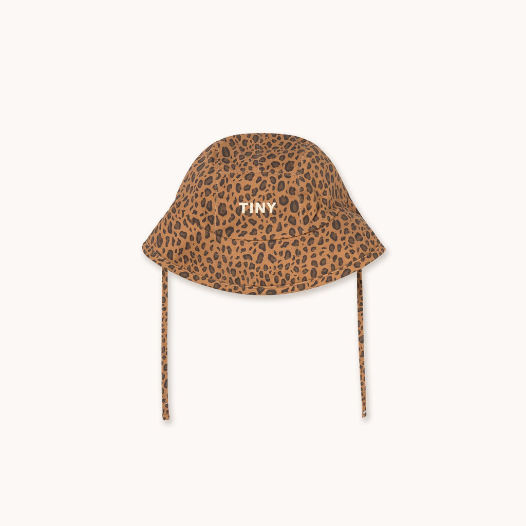 Mini Animal Print Bucket Hat – light brown