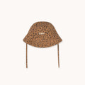 Mini Animal Print Bucket Hat – light brown