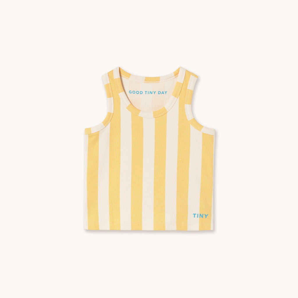Yellow Stripes Tank Top – dusty yellow