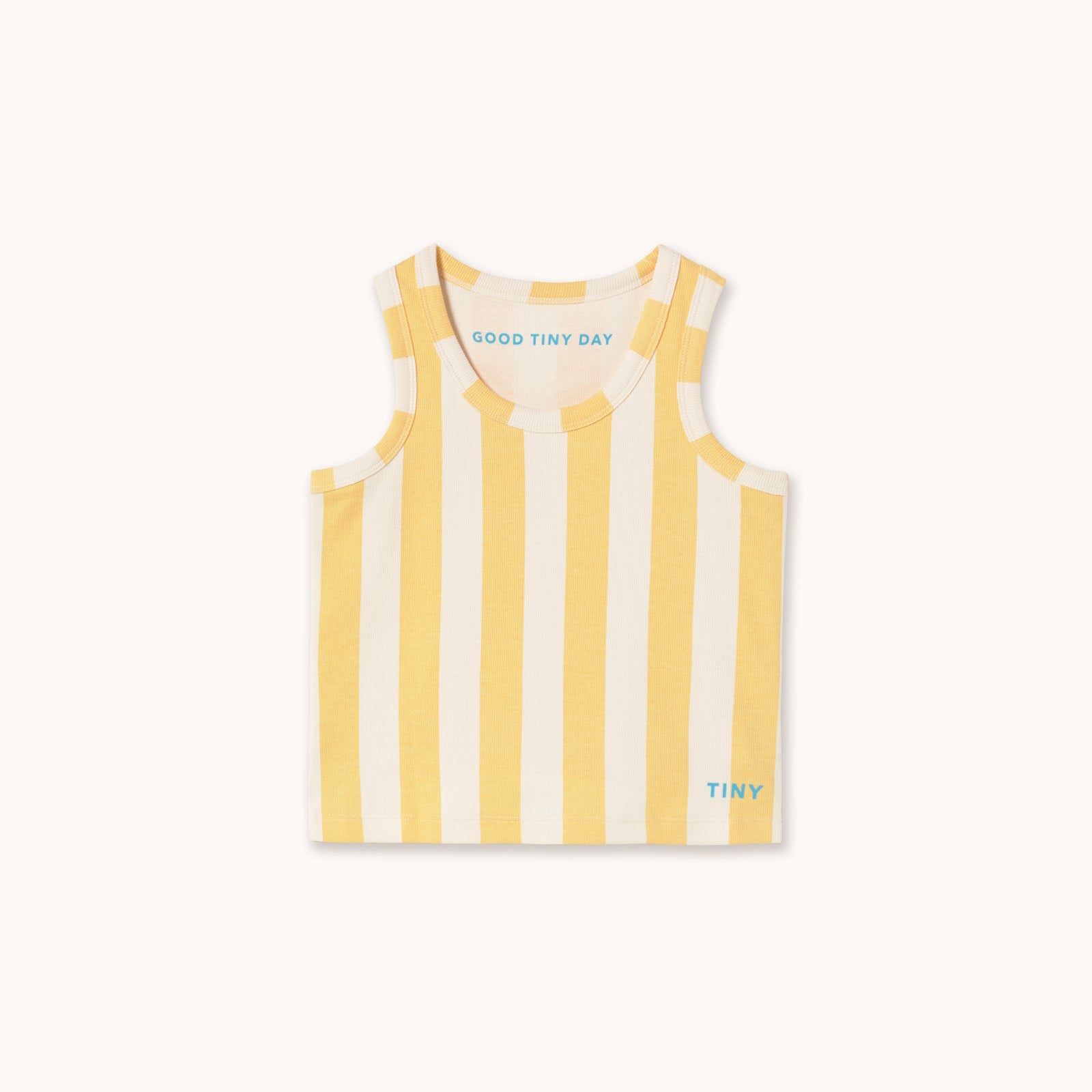 Yellow Stripes Tank Top – dusty yellow