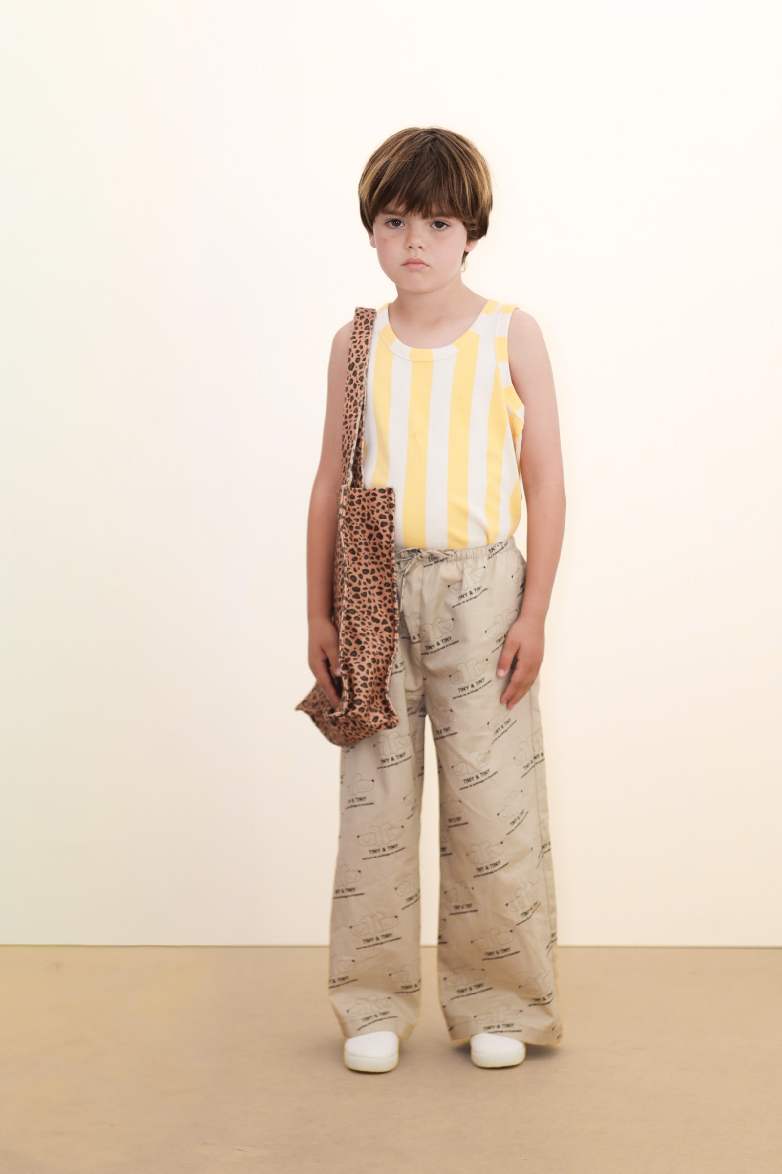 Yellow Stripes Tank Top – dusty yellow