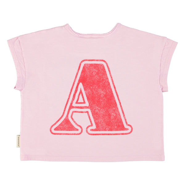 T-Shirt – lilac w/ "A" print