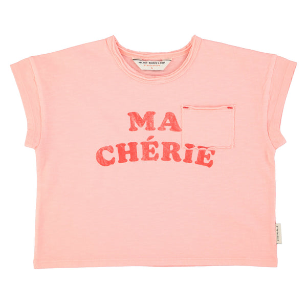 T-Shirt – light pink w/ "Ma Chérie" print