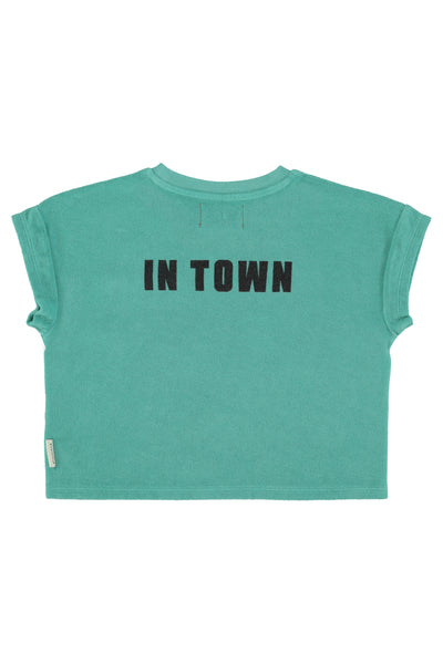 T-Shirt – turquoise w/ "Best Friend" print