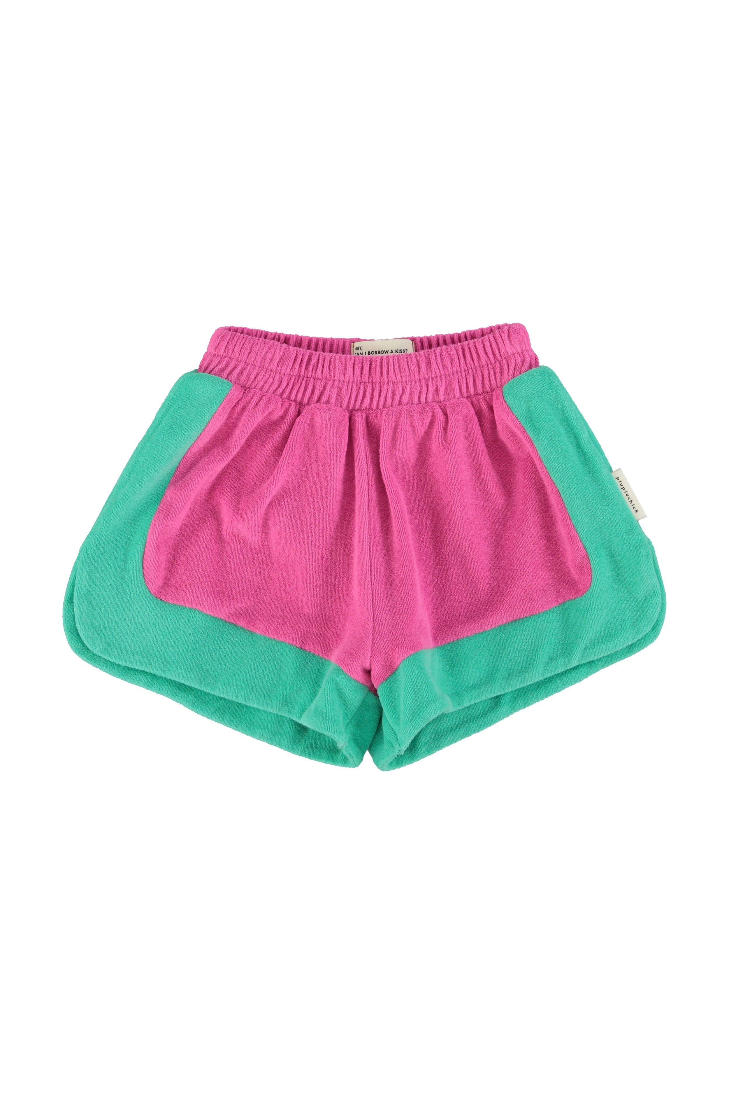 Shorts – fuchsia & green