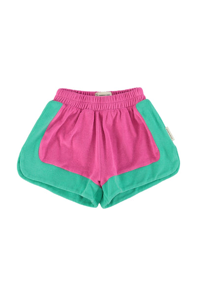 Shorts – fuchsia & green