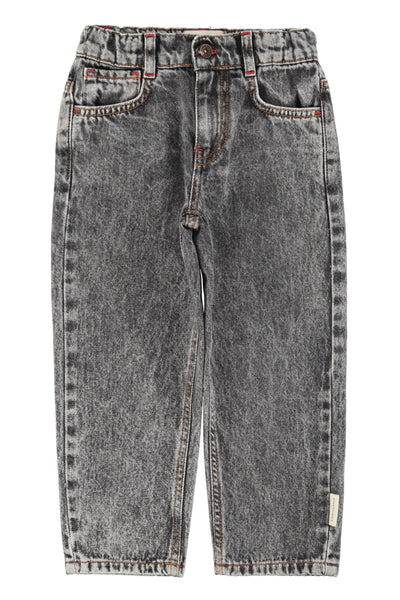 Unisex Trousers – washed black denim