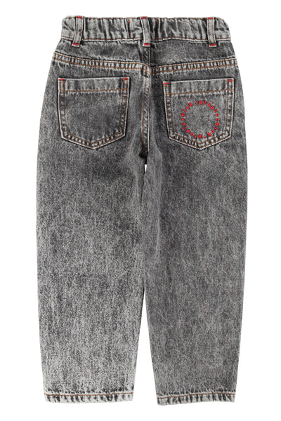 Unisex Trousers – washed black denim