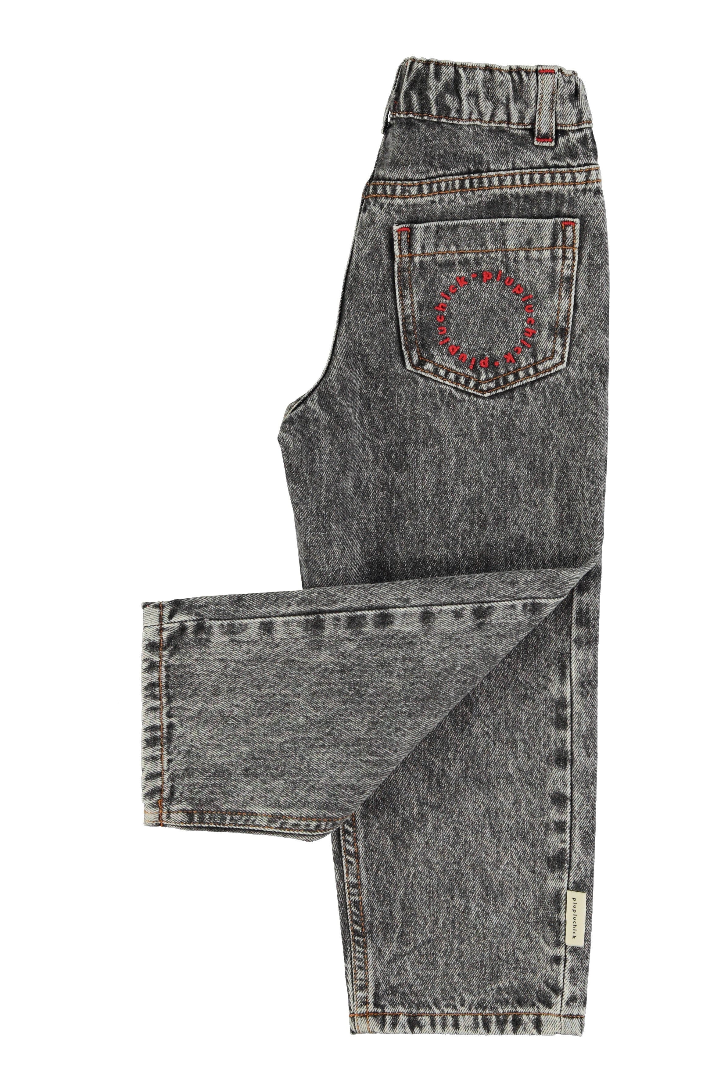 Unisex Trousers – washed black denim