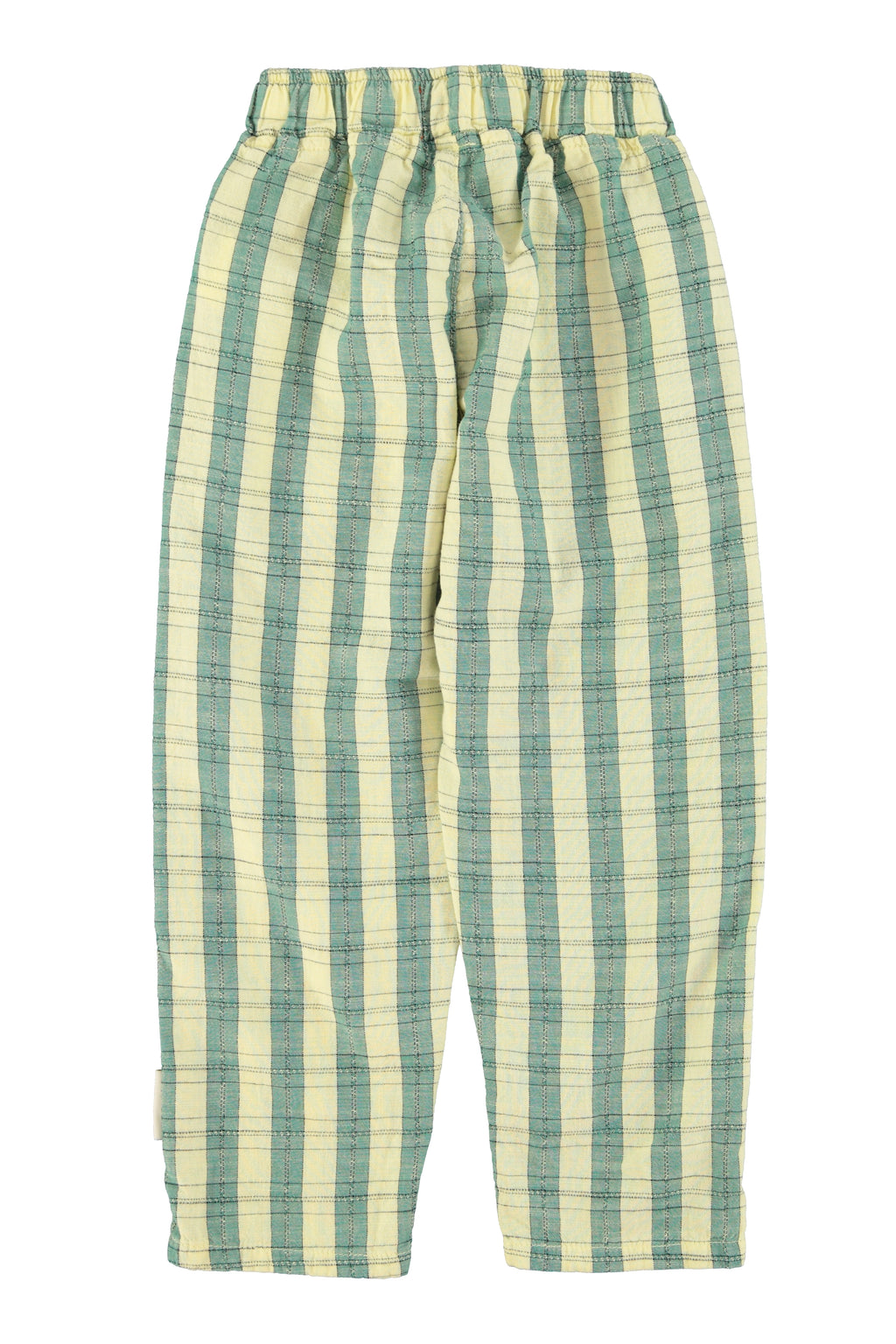 Unisex Trousers – light yellow checkered