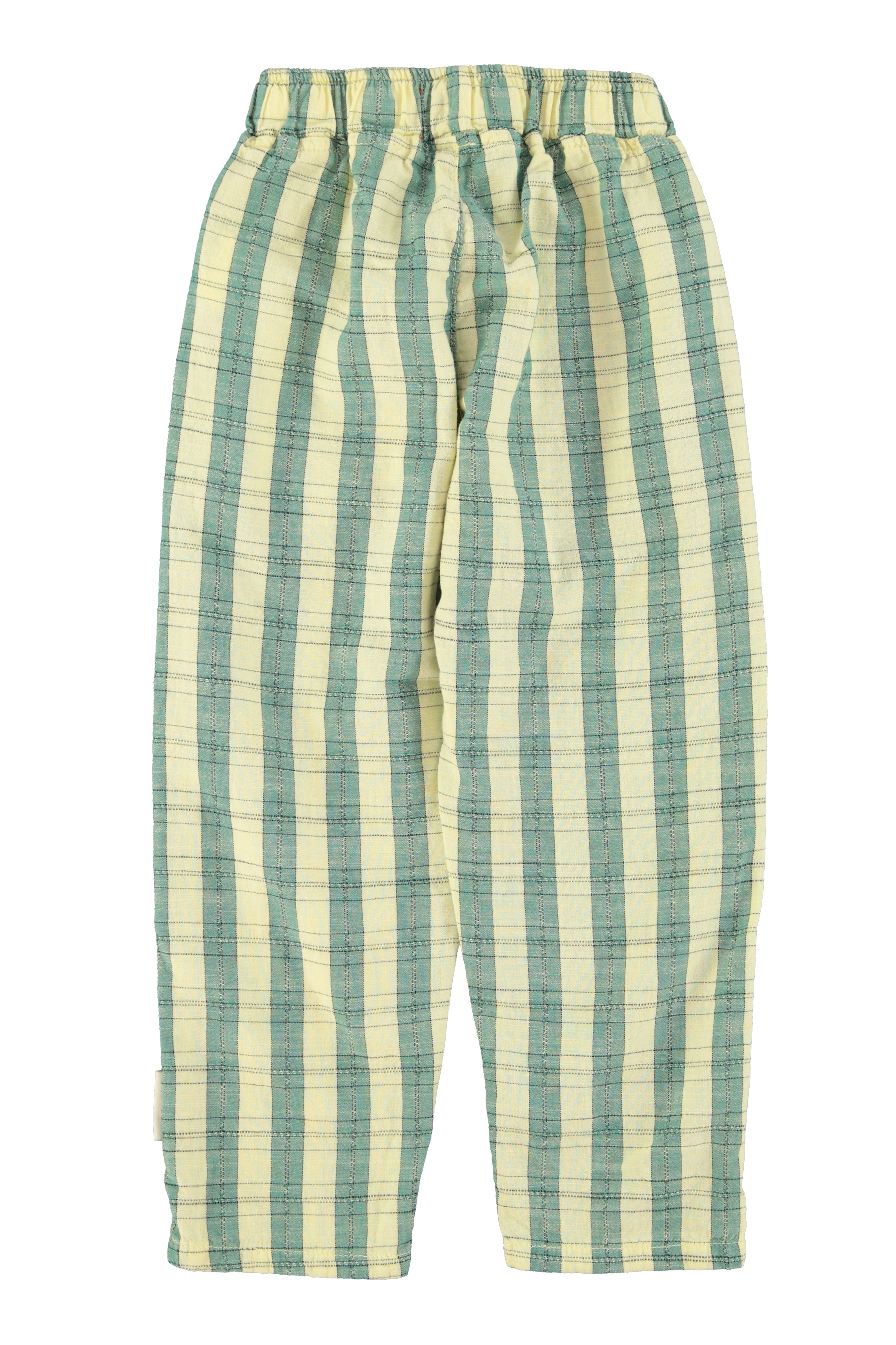 Unisex Trousers – light yellow checkered