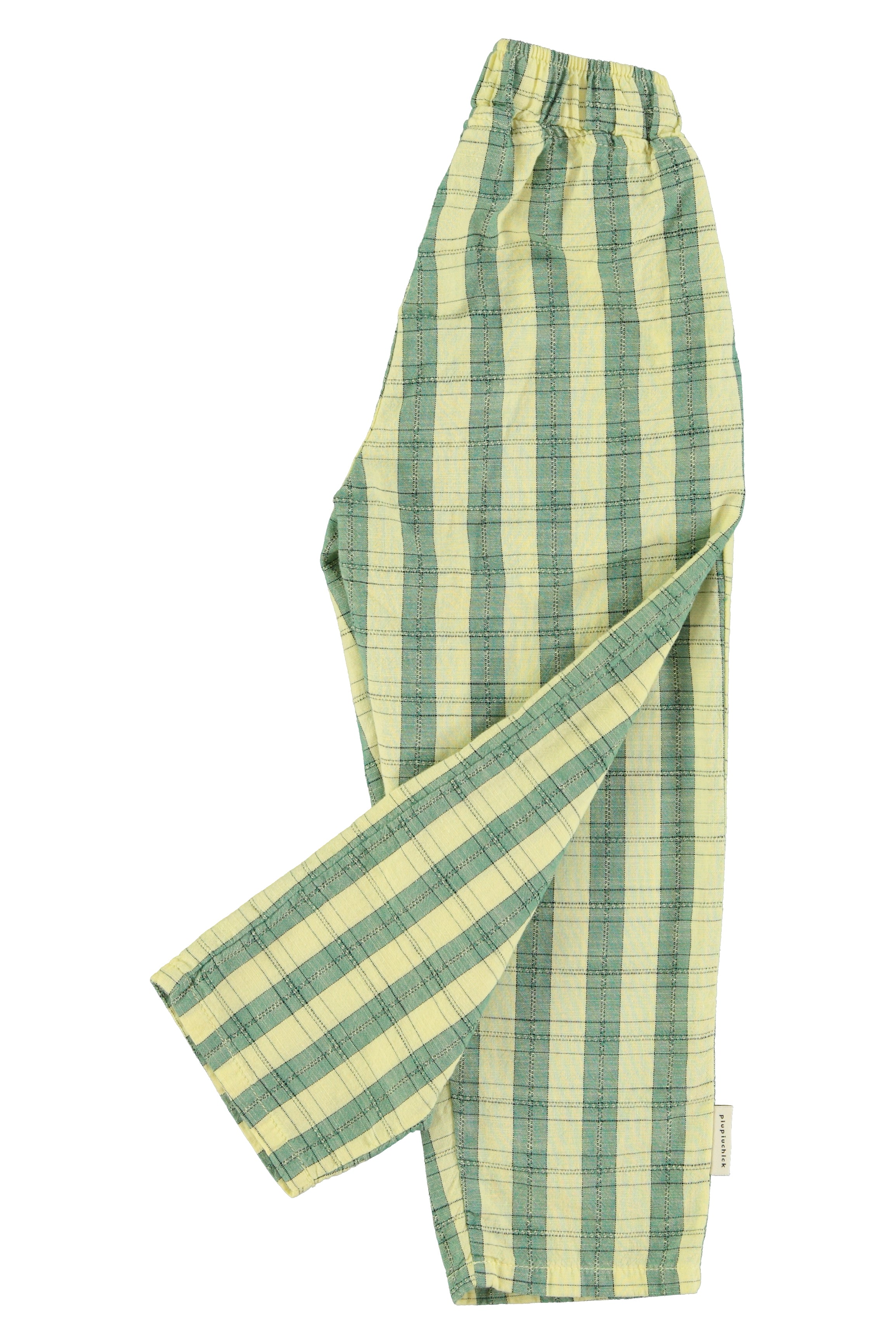 Unisex Trousers – light yellow checkered