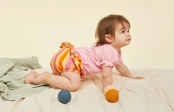 Ruffle Bloomer Stripes – nectarine