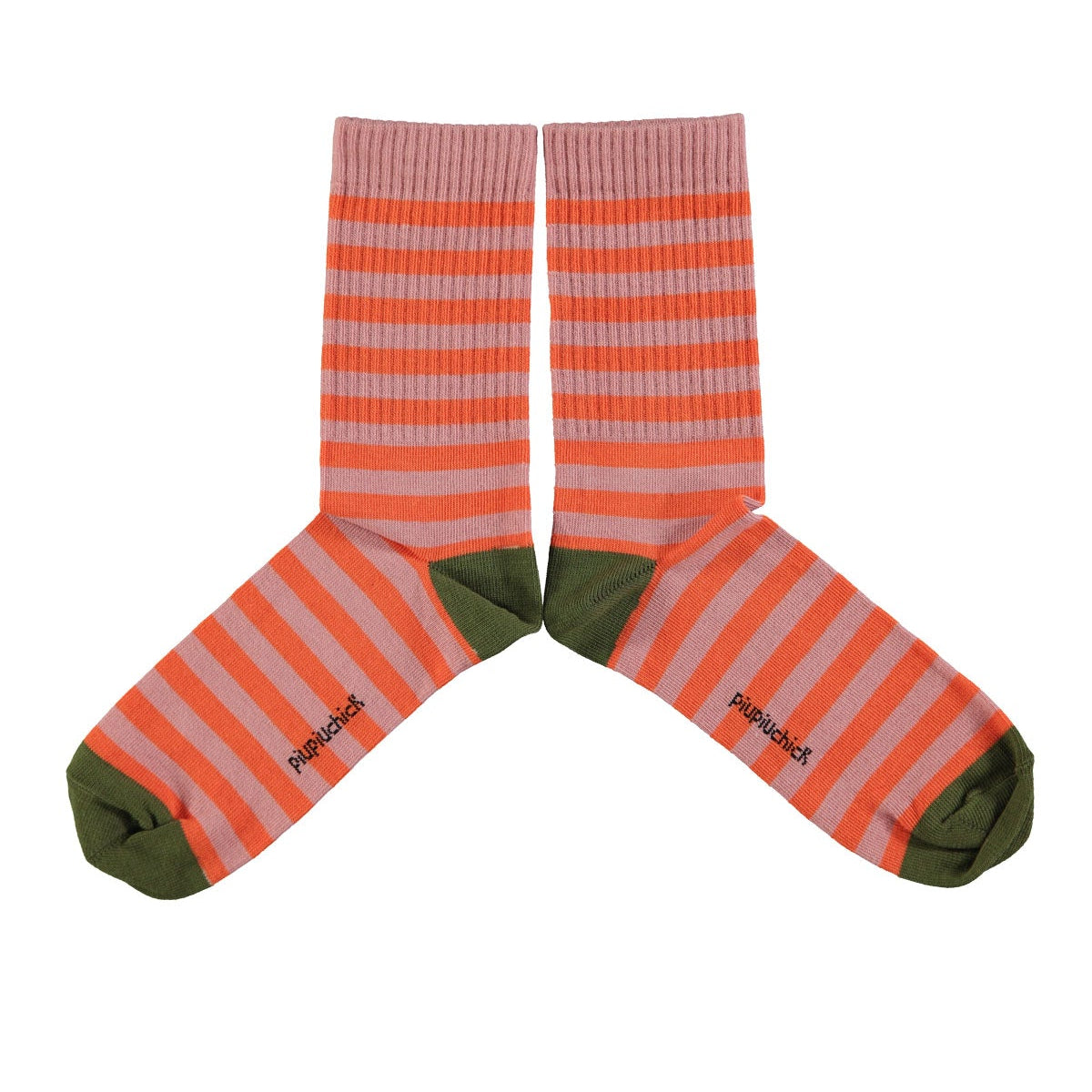 Socks – pink & orange stripes