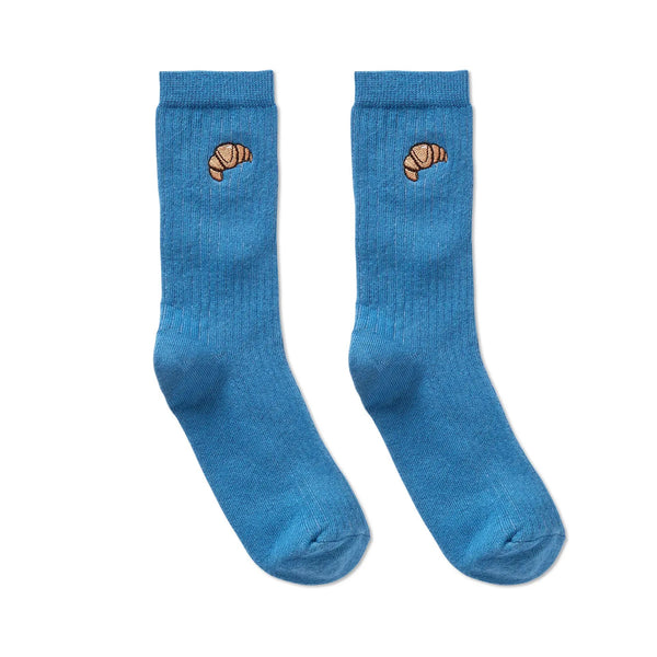 Socks Croissant – chalkboard blue