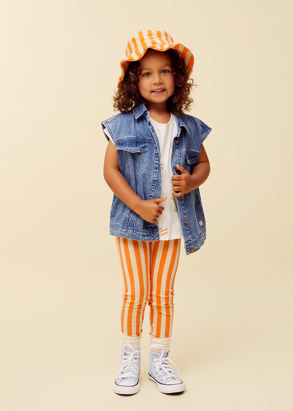 Legging Small Stripes – sesame