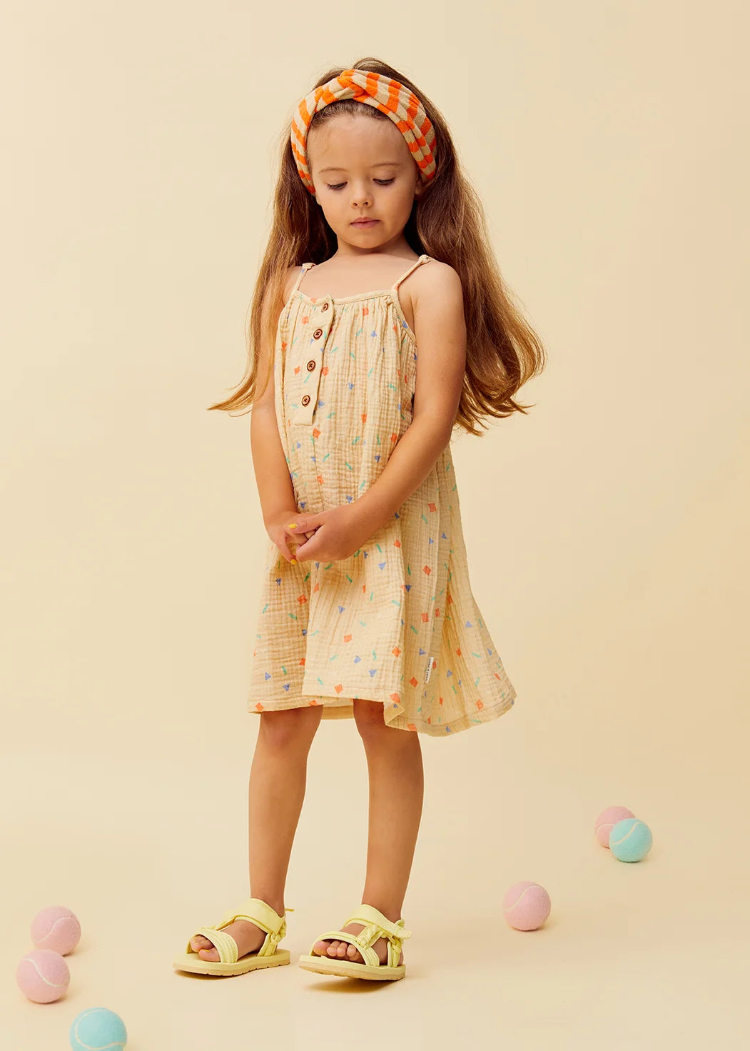 Muslin Dress Sprinkle – sesame