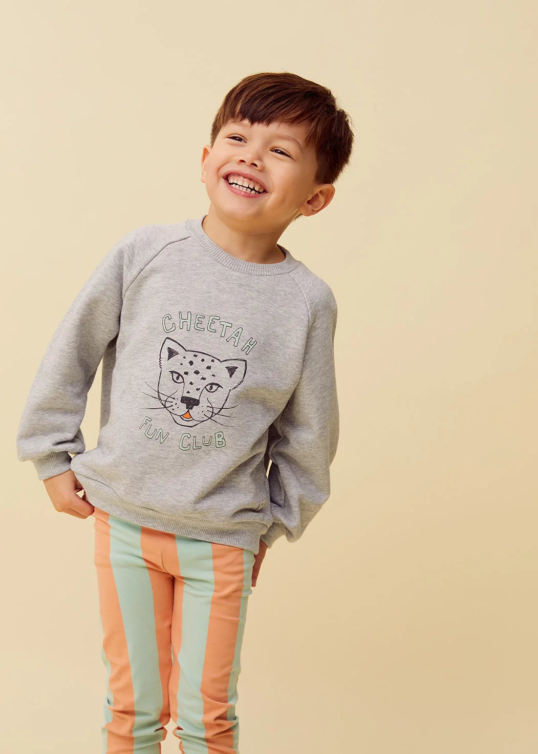 Legging Block Stripes – silt green