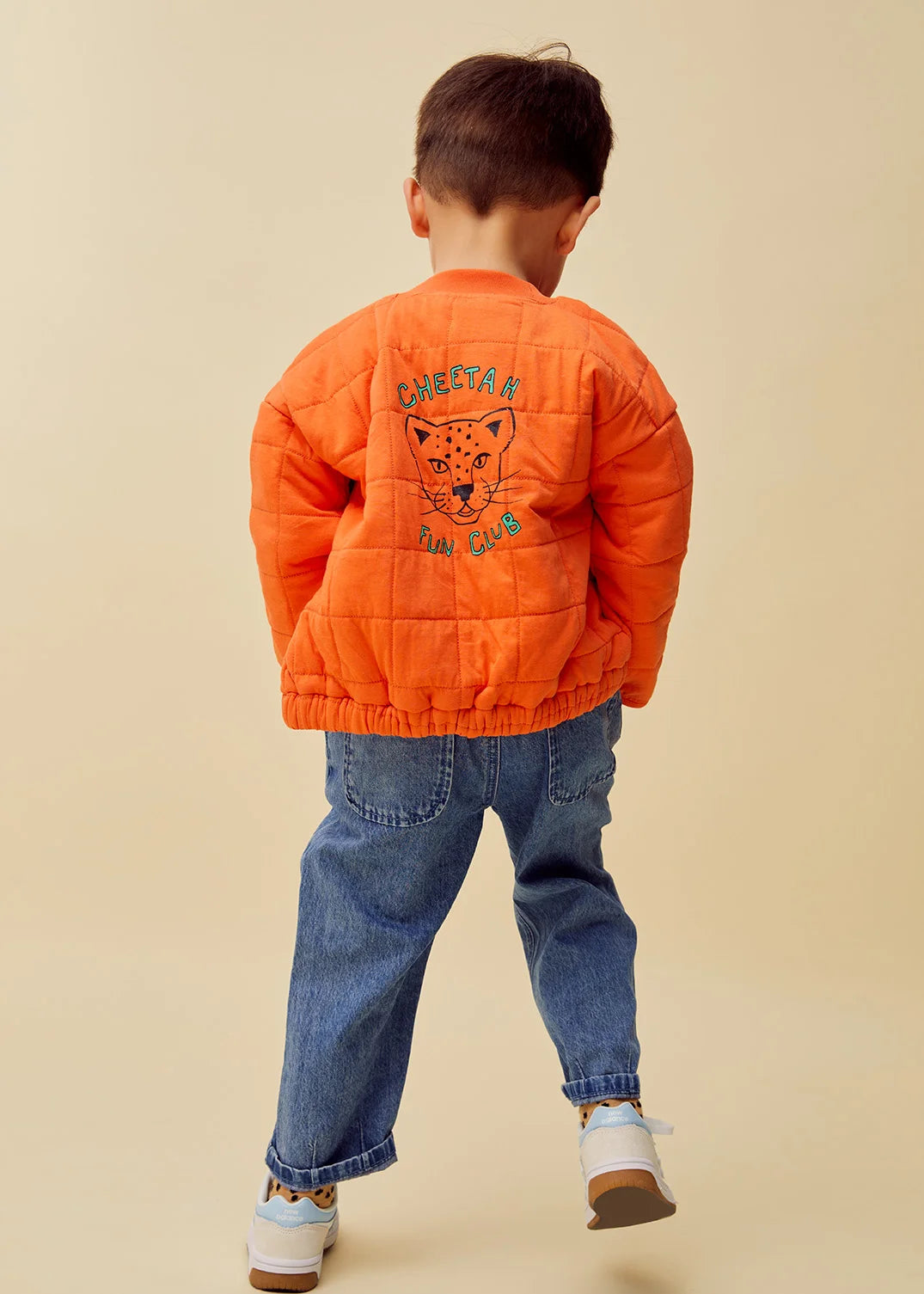 Quilted Jacket Cheetah – orange sprint
