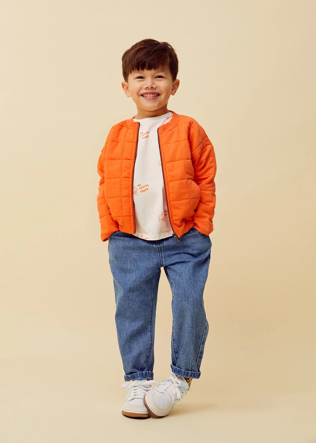 Quilted Jacket Cheetah – orange sprint