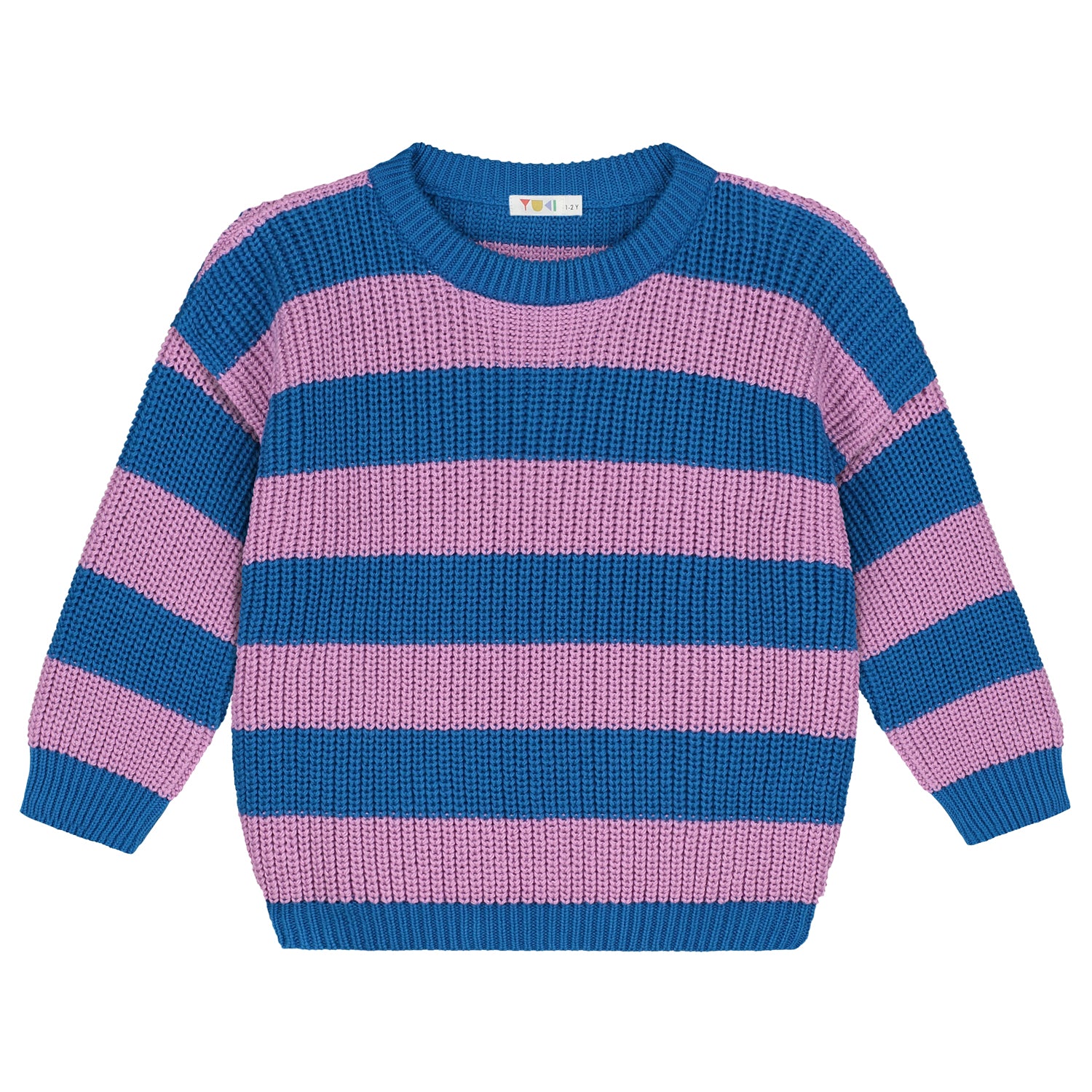 Stripes Knitted Sweater – cotton candy