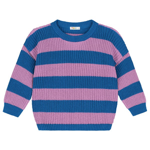 Stripes Knitted Sweater – cotton candy