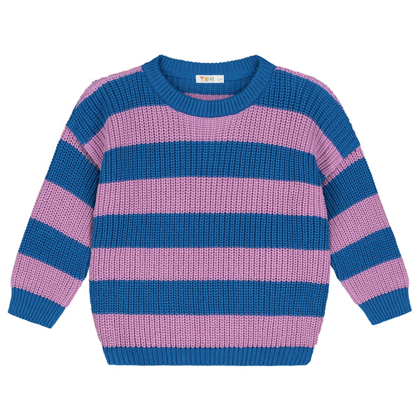 Stripes Knitted Sweater – cotton candy