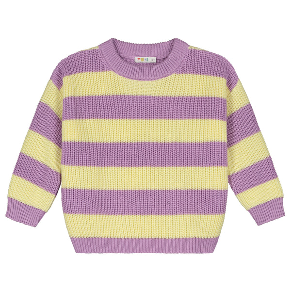 Stripes Knitted Sweater – Ice Cream
