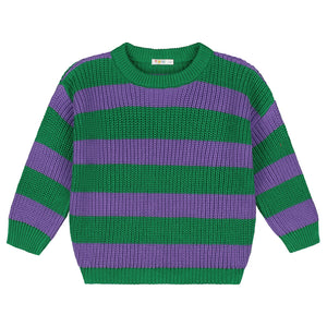 Stripes Knitted Sweater – iris