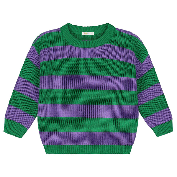 Stripes Knitted Sweater – iris