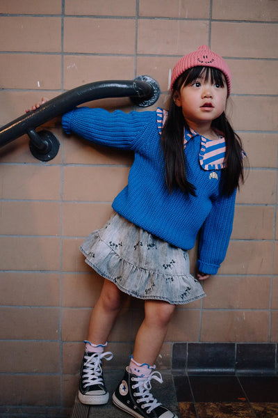 Sweater Cable Knit Blue – blueprint