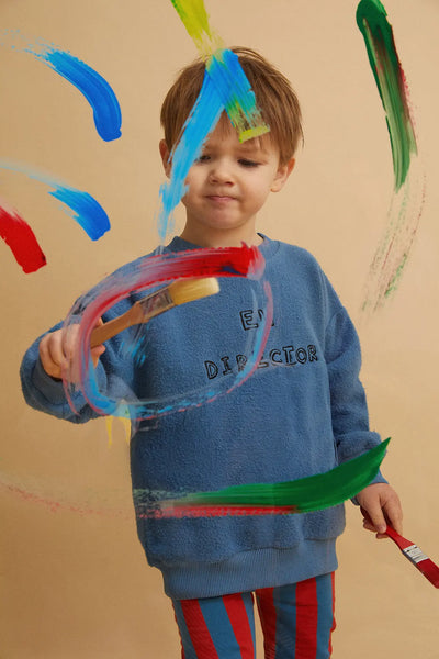 Sweatshirt El Director – chalkboard blue