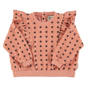 Sweatshirt – pink w/ black stars
