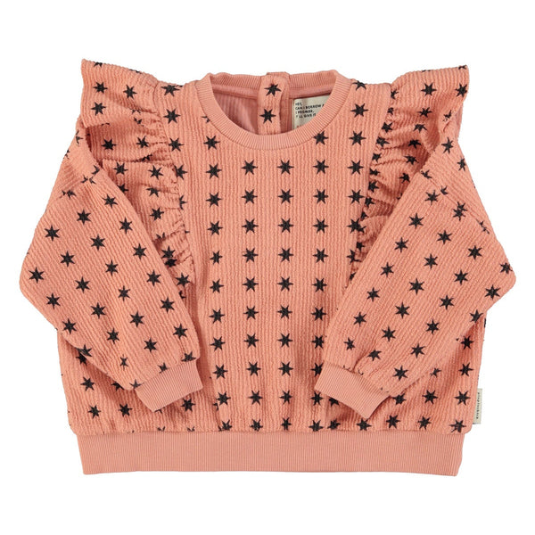 Sweatshirt – pink w/ black stars