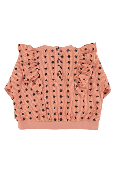 Sweatshirt – pink w/ black stars