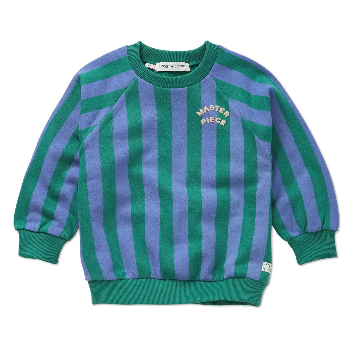 Sweatshirt Block Stripes – deep green