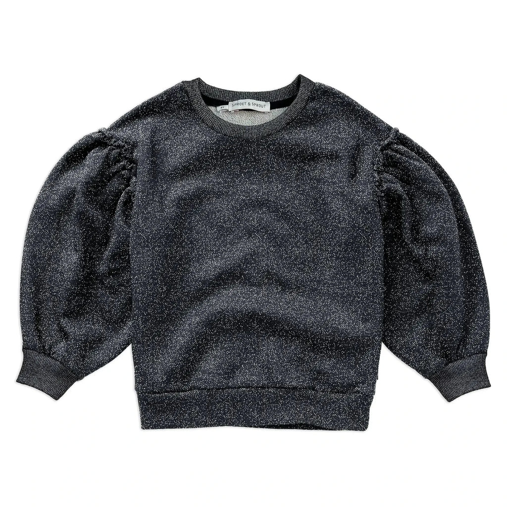 Sweatshirt Metallic – black