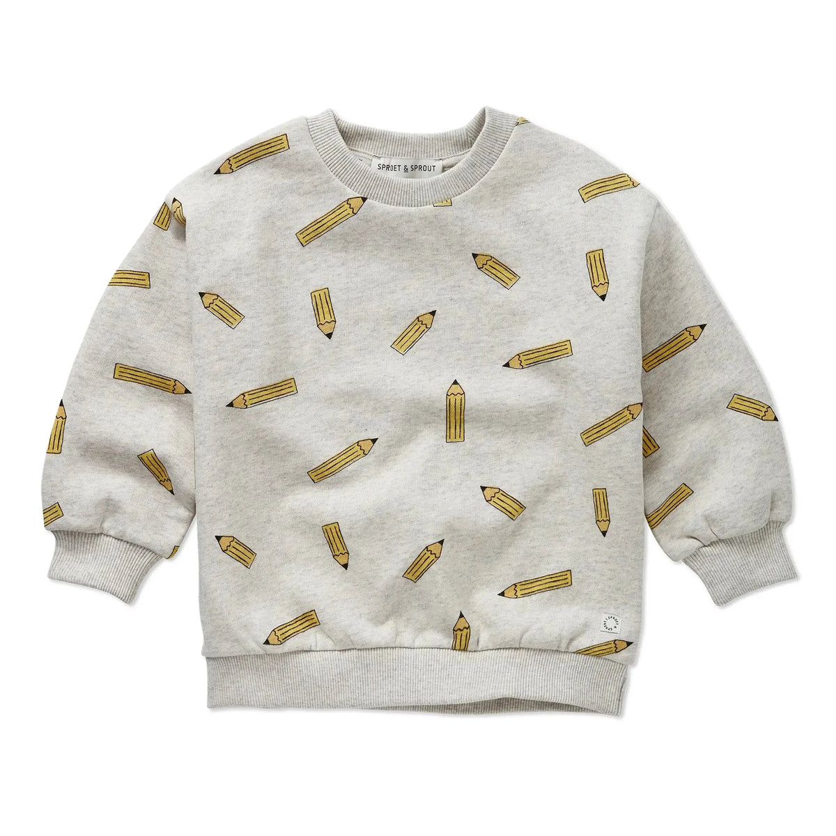 Sweatshirt Pencils Colour Print – grey melee