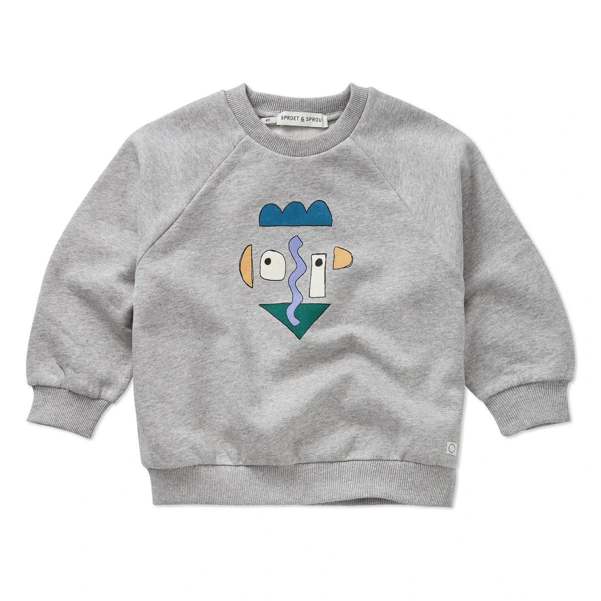 Sweatshirt Raglan Self Portrait – grey melee