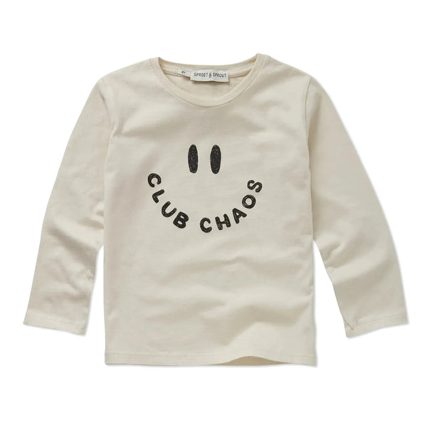 T-Shirt Longsleeve Club Chaos – ivory