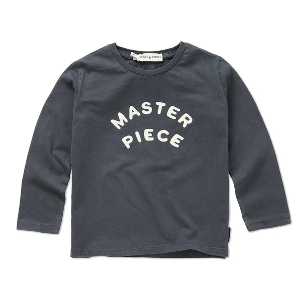 T-Shirt Longsleeve Master Piece – washed black
