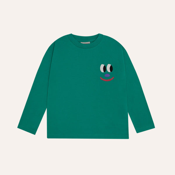 Smiling Face T-Shirt – green