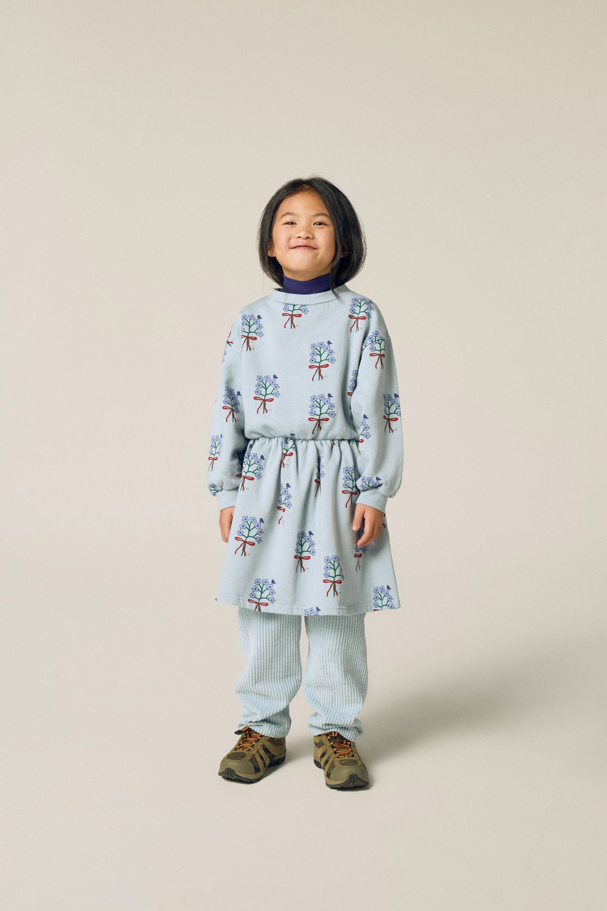 Bouquets Light Blue Dress – light blue